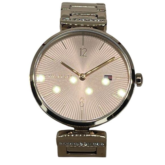 Tommy Hilfiger Rose Gold Tone Bracelet Watch Stainless Steel Crystal Chic (Aria) - Picture 7 of 16